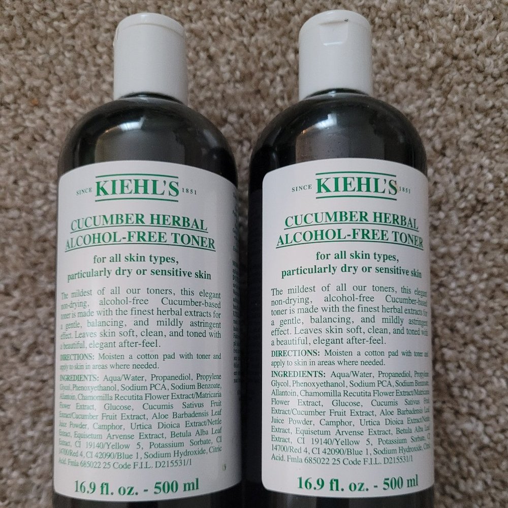 Kiehls Cucumber Herbal Toner 16.9 fl.oz. - SET OF TWO